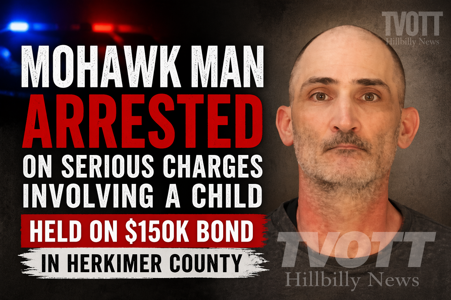 Mohawk Man Arrested on Serious Charges Involving a Child, Held on $150K Bond in Herkimer County