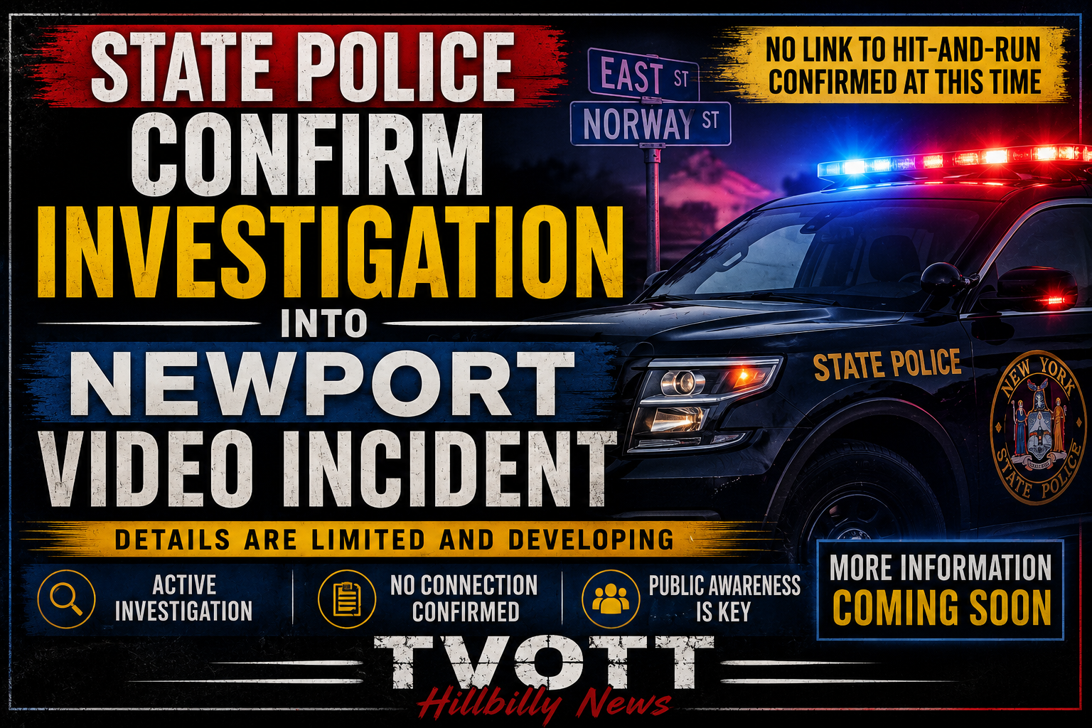State Police Confirm Investigation Into Newport Video; No Link to Hit-and-Run Confirmed