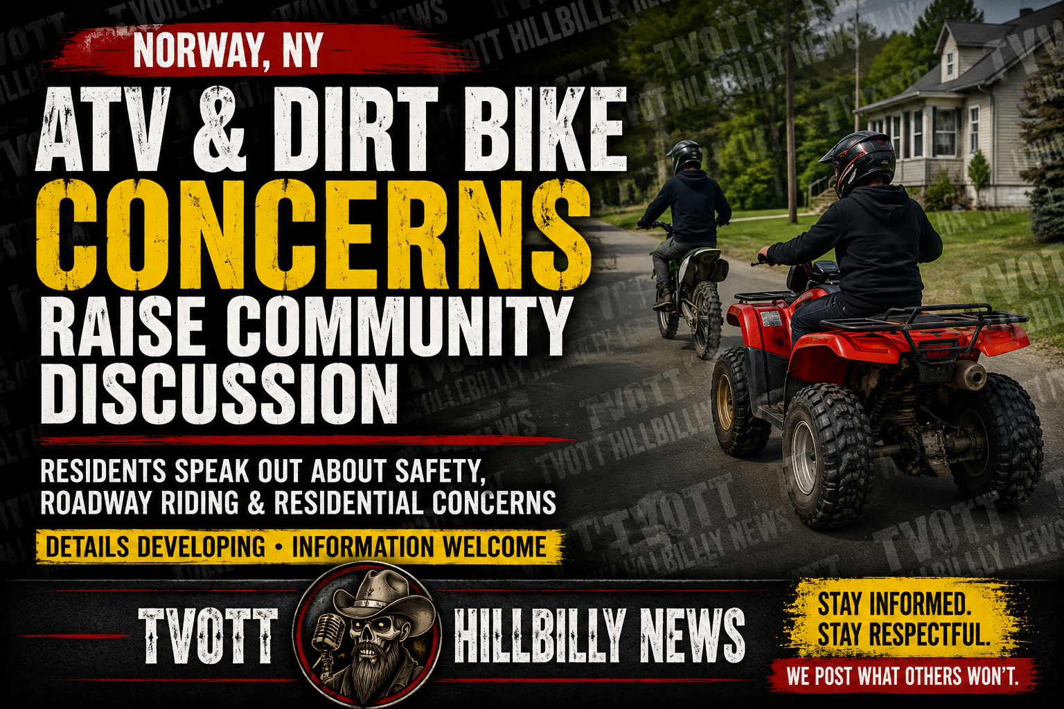 Norway ATV Discussion Follows Earlier Public Safety Concerns Raised Across Herkimer County