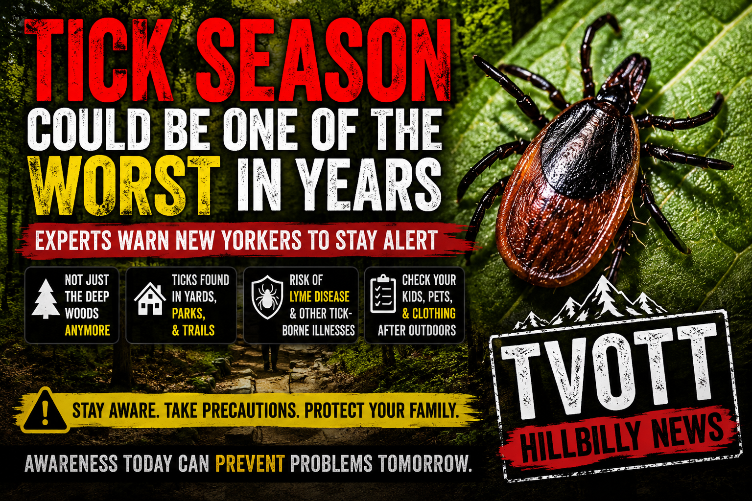 According to Experts, New York Could Be Facing One of the Worst Tick Seasons in Years
