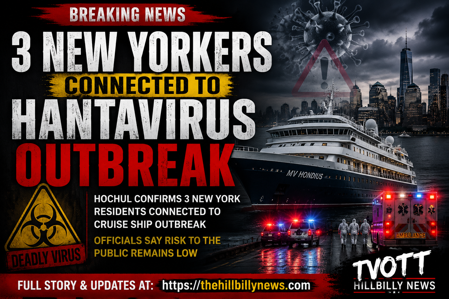 Hochul Confirms 3 New Yorkers Connected to Hantavirus Cruise Ship Outbreak as Questions Grow About Public Health Risks