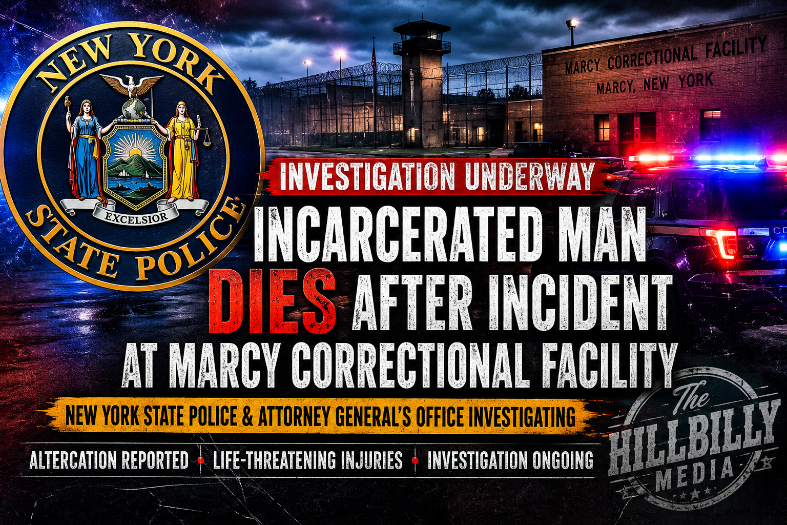 Questions Growing After Incarcerated Man Dies Following Incident Inside Marcy Correctional Facility