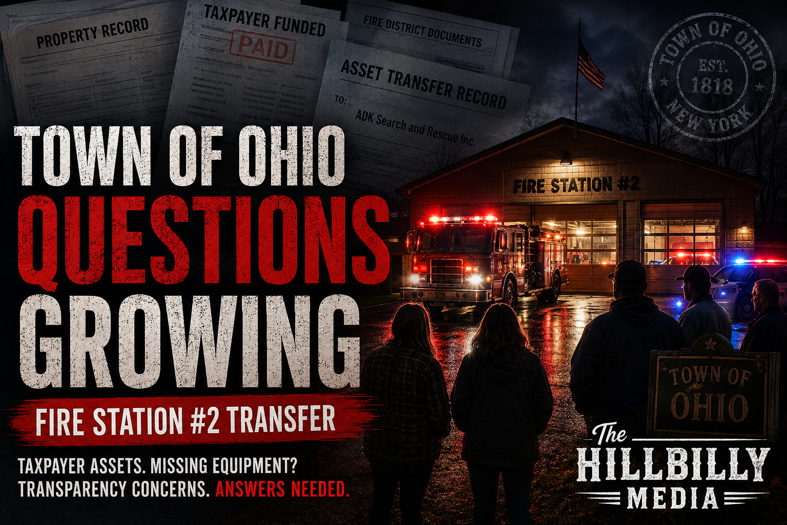 Residents in Town of Ohio Asking Questions After Supervisor Speaks Out on Fire Station #2 Transfer